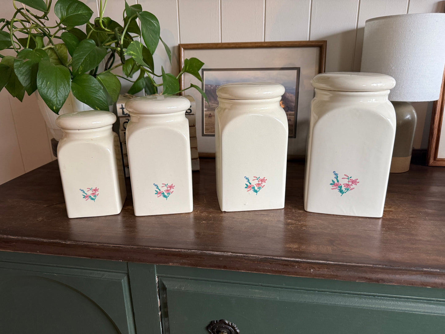 Set of 4 Vintage Canisters (Taiwan)