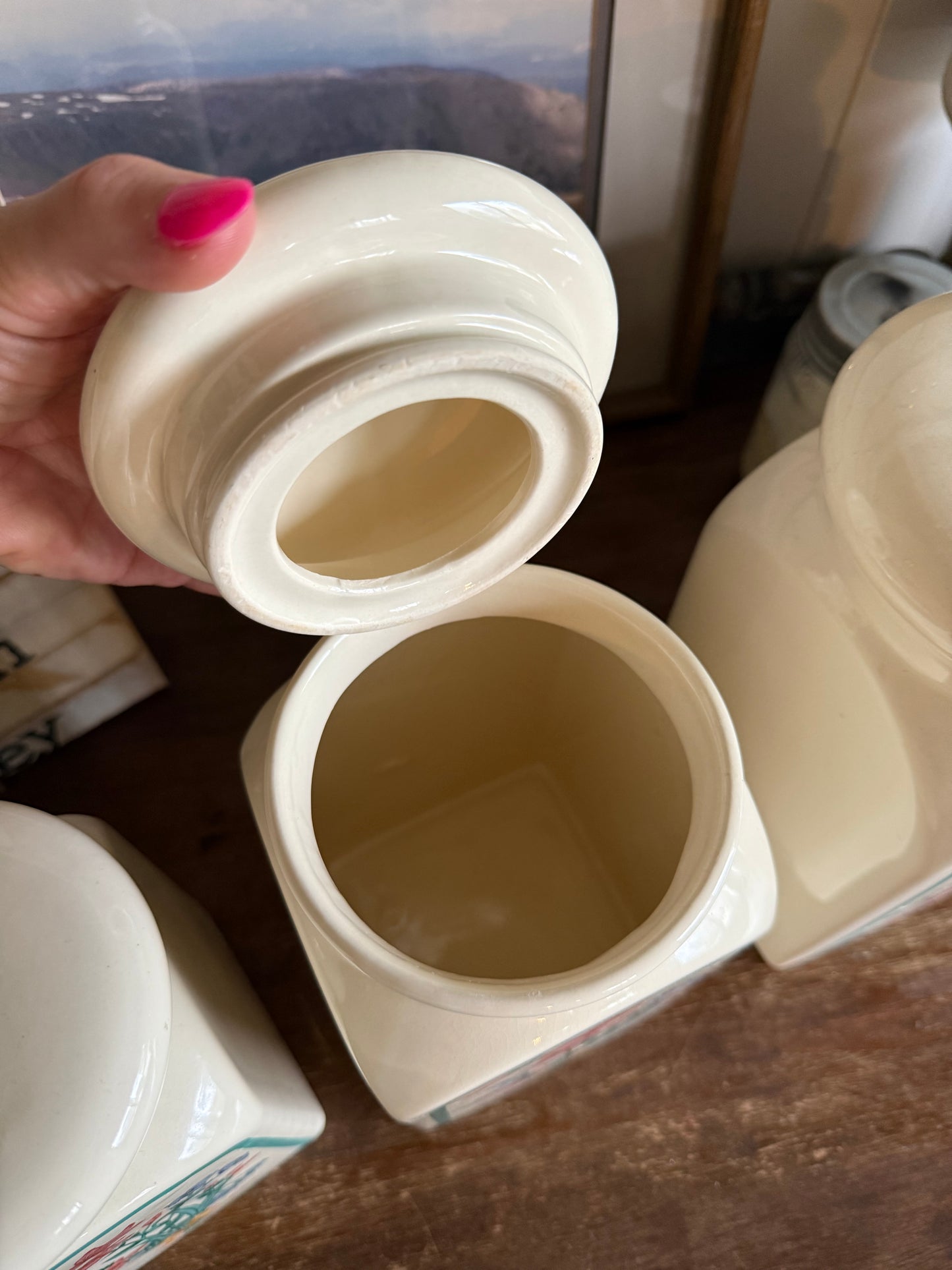 Set of 4 Vintage Canisters (Taiwan)