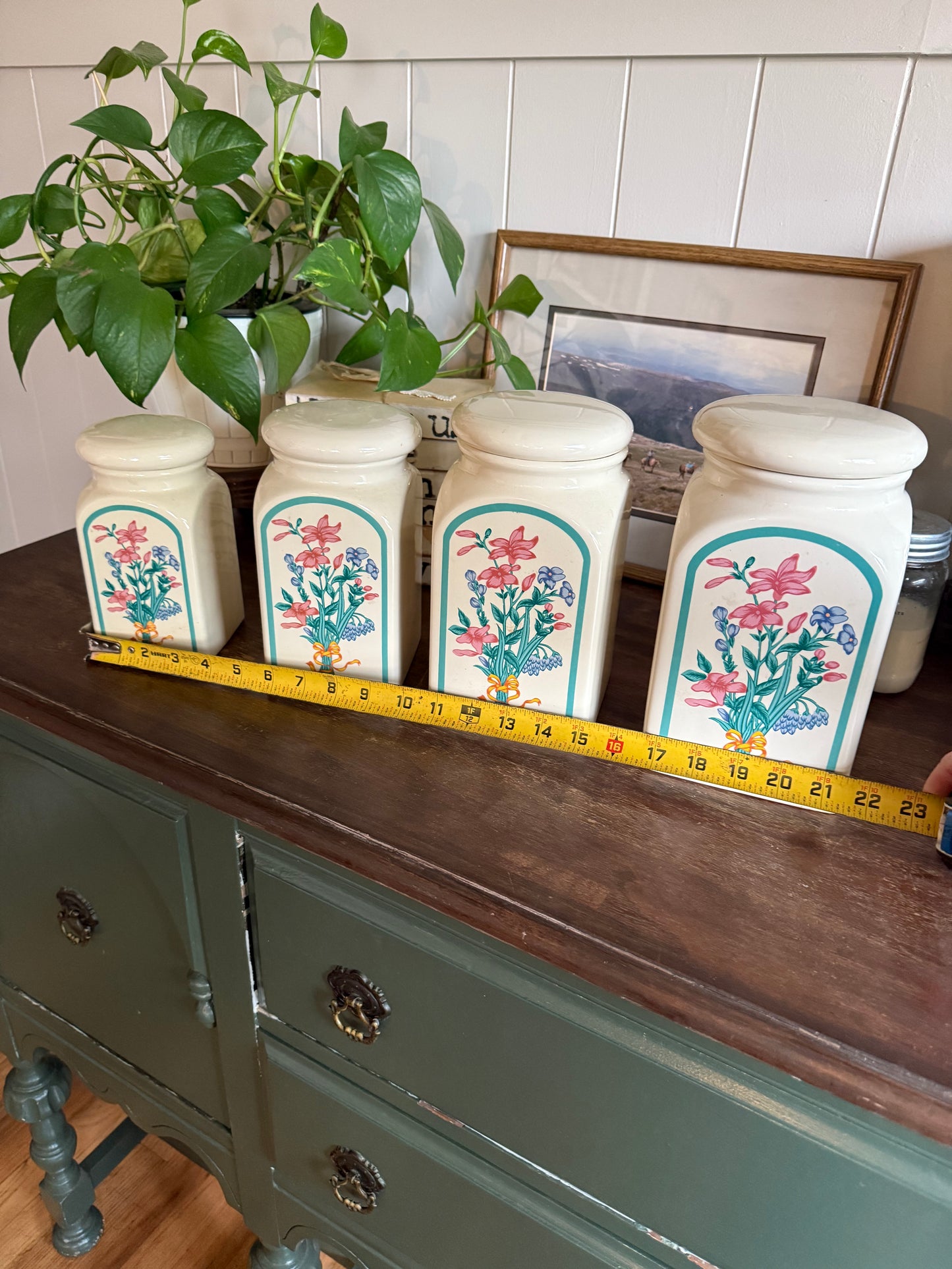 Set of 4 Vintage Canisters (Taiwan)