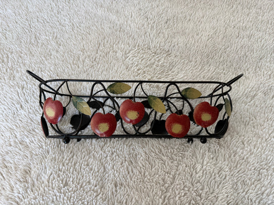 Vintage Metal Apple Basket