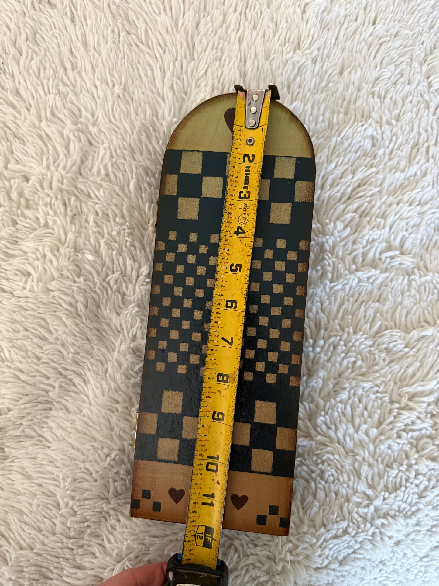 Folk Art Folding Wood Screen