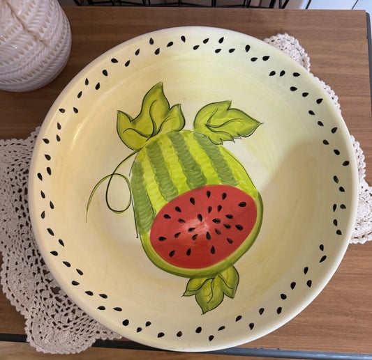 1999 Liz Ross Watermelon Serving Bowl
